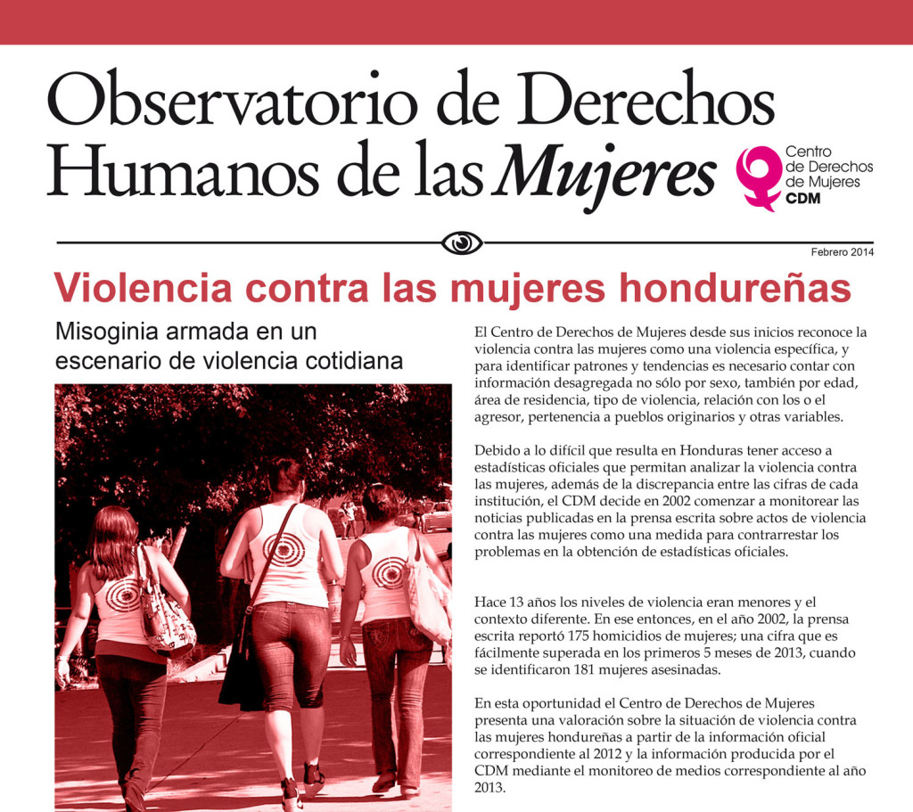 Violencia Contra Las Mujeres Hondure As Centro De Derechos De Mujeres