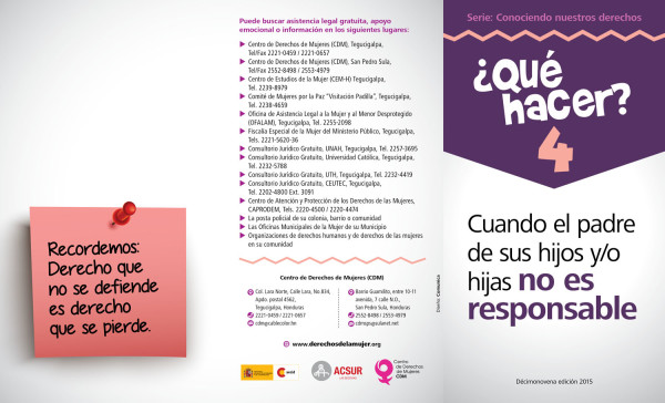 Qué hacer? – Cuando el papá de sus hijos amenaza con quitárselos | Centro  de Derechos de Mujeres