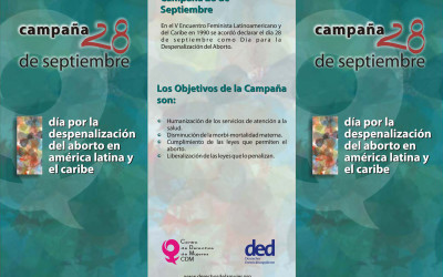 Campaña 20 de septiembre – Día por la despenalización del aborto en América Latina y El Caribe