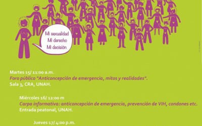 Campaña en la UNAH «Mi sexualidad, mi derecho, mi decisión»