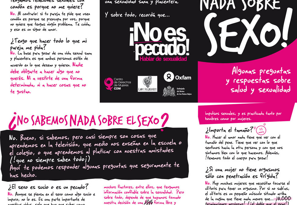 No sabemos nada sobre sexo