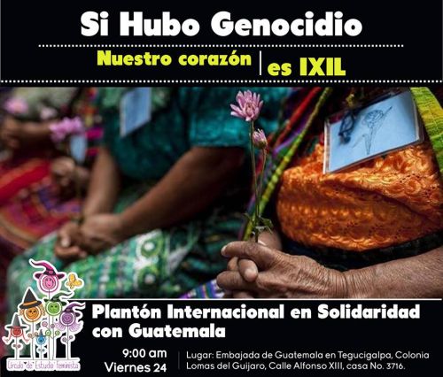 Plantón Internacional en Solidaridad con Guatemala