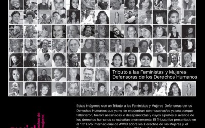 Tributo a Feministas y Mujeres Defensoras de Derechos Humanos