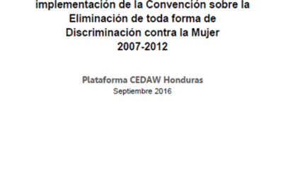 CEDAW Informe Alternativo sobre trabajadoras de maquila en Honduras 2016