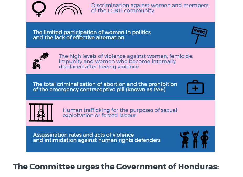 Recommendations from the United Nations Human Rights Committee, 2017