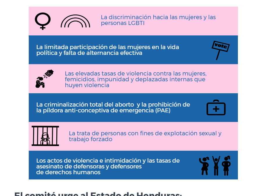 Recomendaciones del Comité de Derechos Humanos de la ONU, 2017