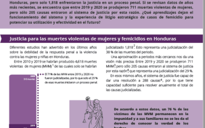2022: La lucha contra el femicidio en Honduras