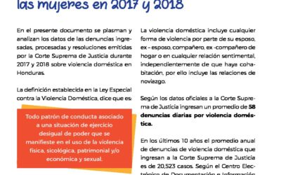 VIOLENCIA DOMÉSTICA CONTRA LAS MUJERES 2017-2018