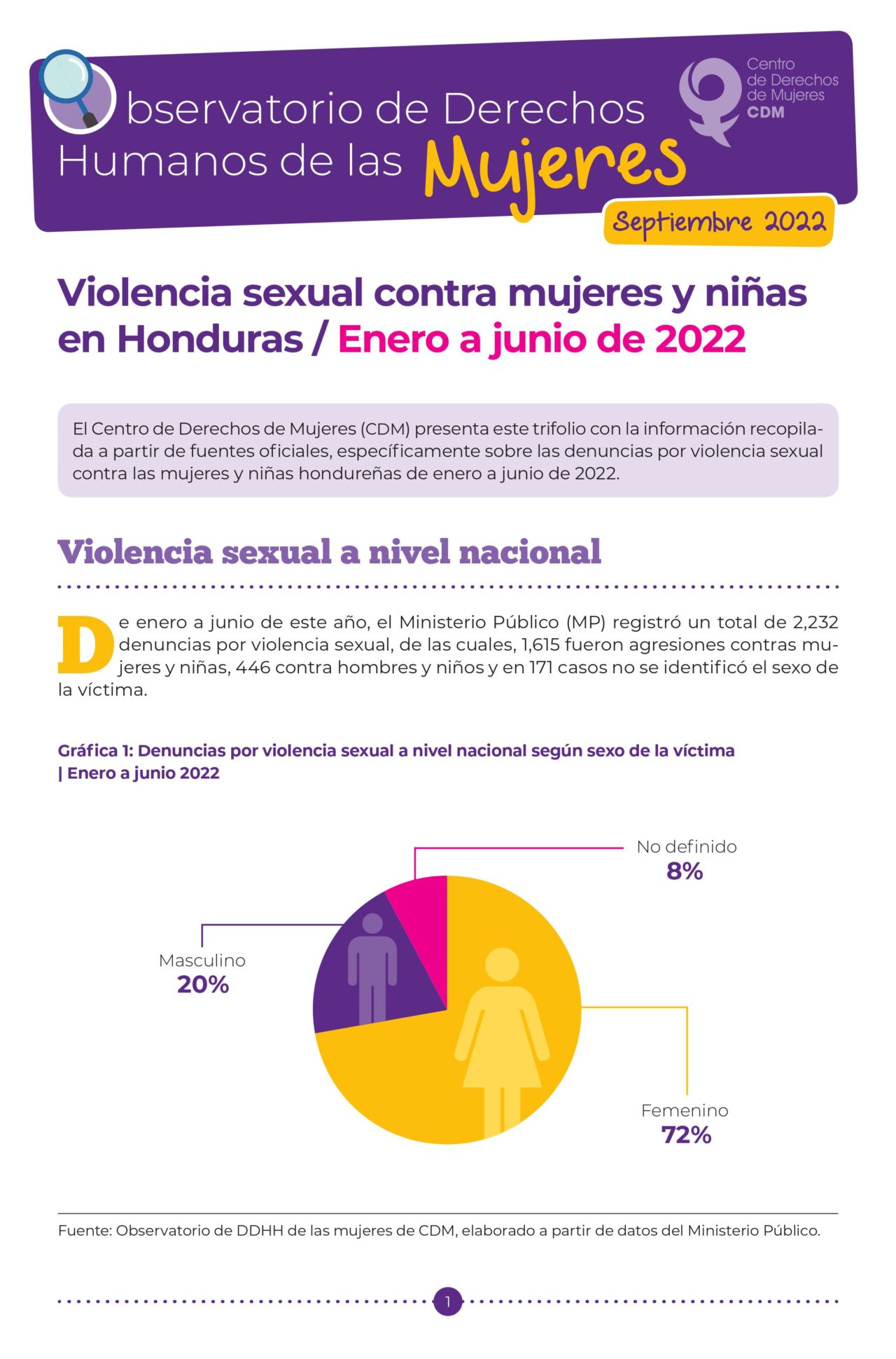 Hoja De Violencia Sexual Contra Mujeres En Honduras Enero Junio 2022 Centro De Derechos De 6051