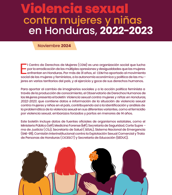 Boletín: Violencia sexual contra mujeres y niñas en Honduras (2022-2023)